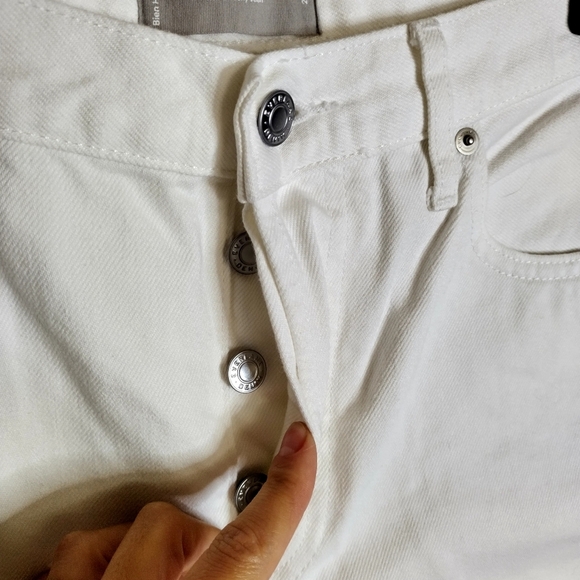Everlane  the cheeky jeans crop white Sz 28 - Picture 6 of 11